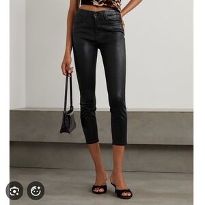 🟣 BOGO! L’Agence Margot Skinny High-Rise Black Coated Pants